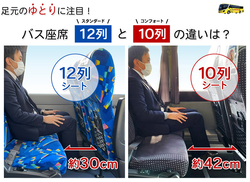 座席10列と12列の違い